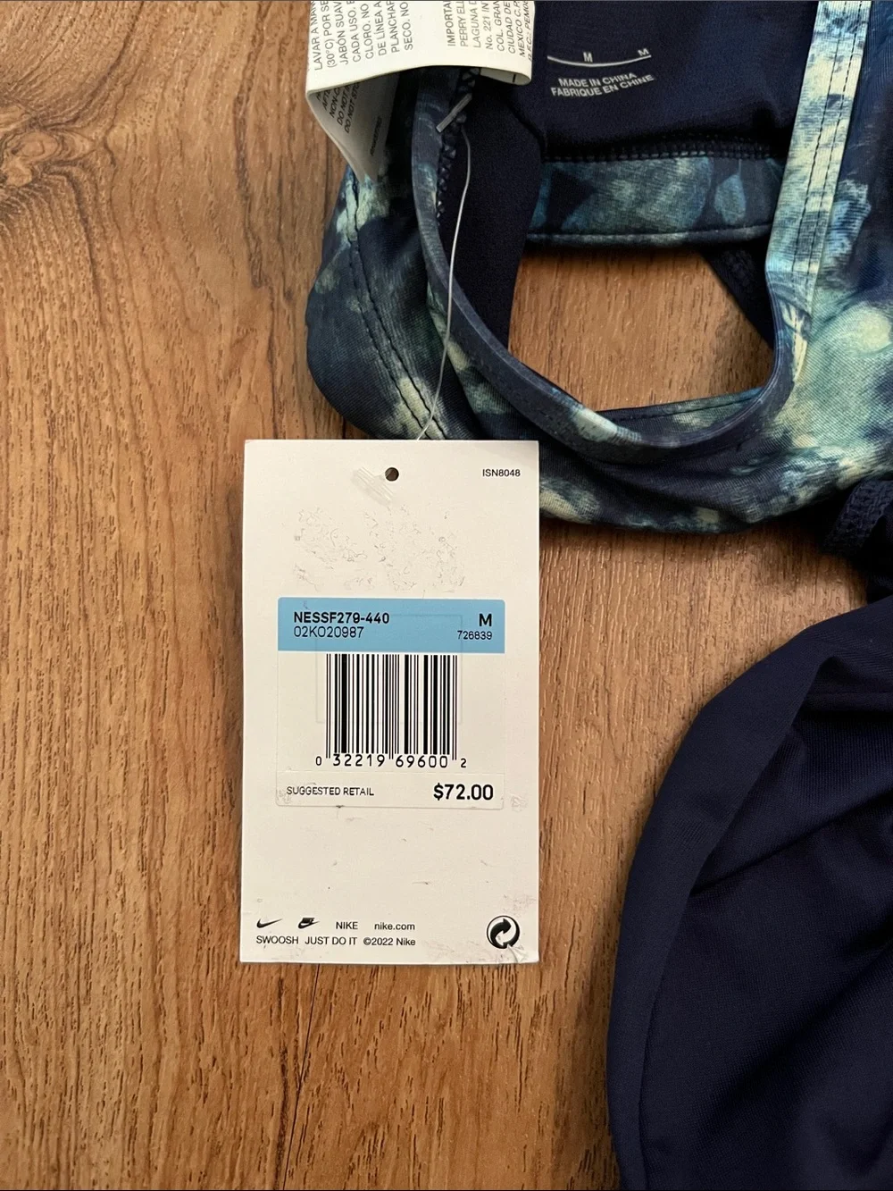 NWT Nike Swim Layered Floral Tankini